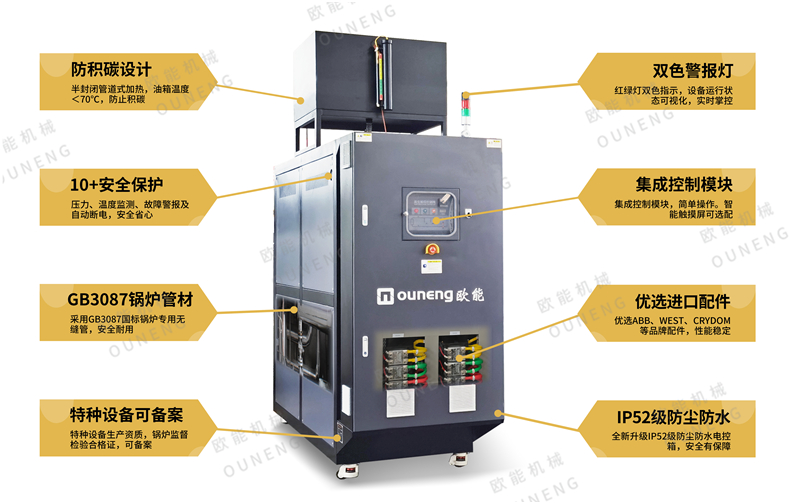 加熱瀝青選用電加熱導(dǎo)熱油爐設(shè)備，省心！